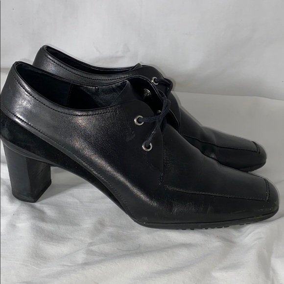 Rockport Black leather Heels Size 8 - Picture 5 of 9